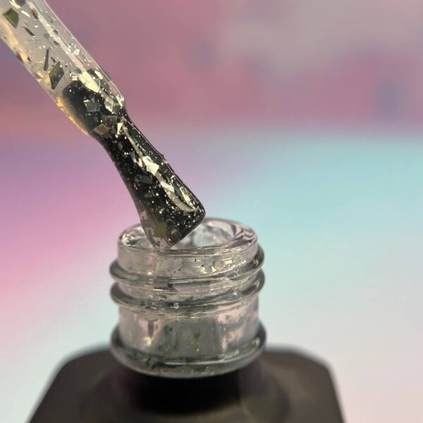 تاپ ژل گلیتردار سیلور ناخن ویکتوریا VICTORIA 15ML - Image 4