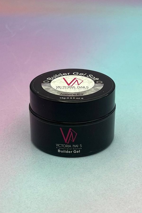 بیلدرژل ناخن سافت طوسی شاینی ویکتوریا VICTORIA 15G
