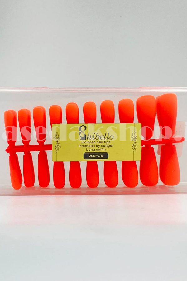 SHIBELLO 200pcs colored nail tips code 03