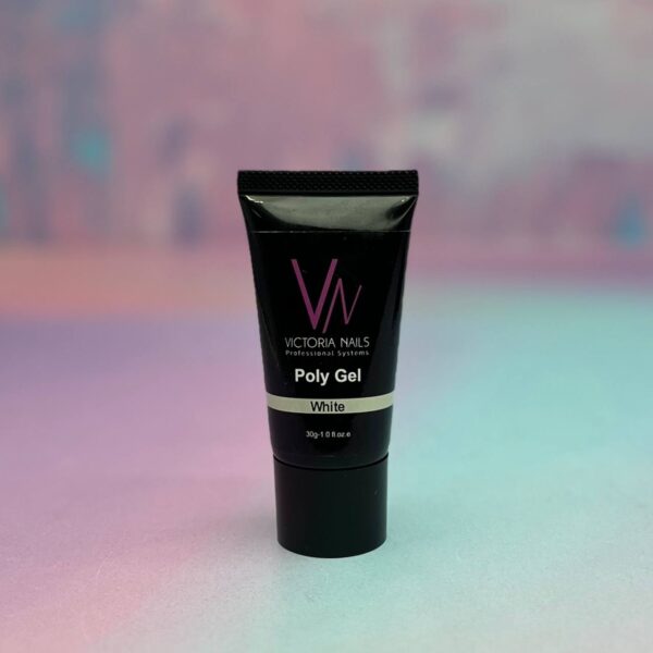 پلی ژل ناخن سفید ویکتوریا VICTORIA 30G