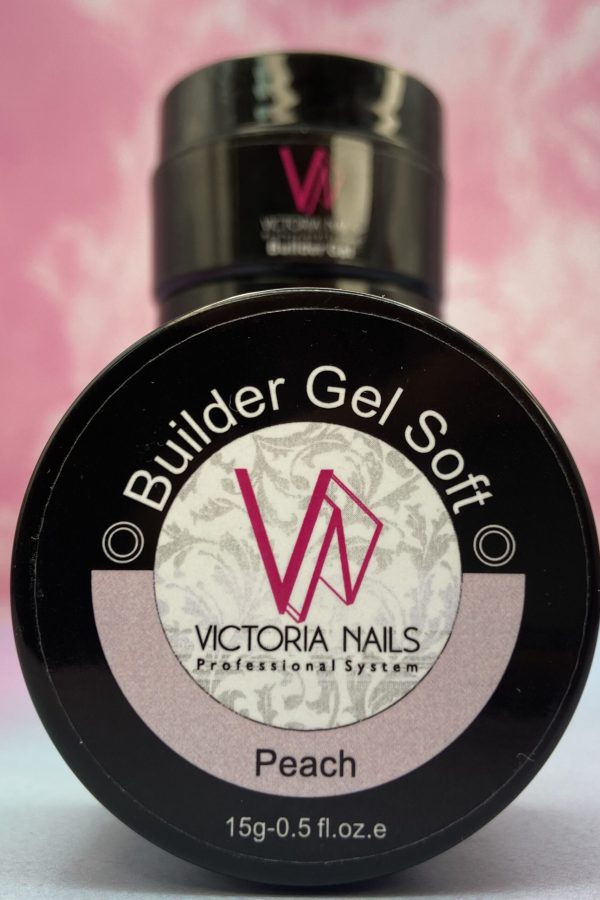 بیلدرژل ناخن سافت پیچ ویکتوریا VICTORIA 15G