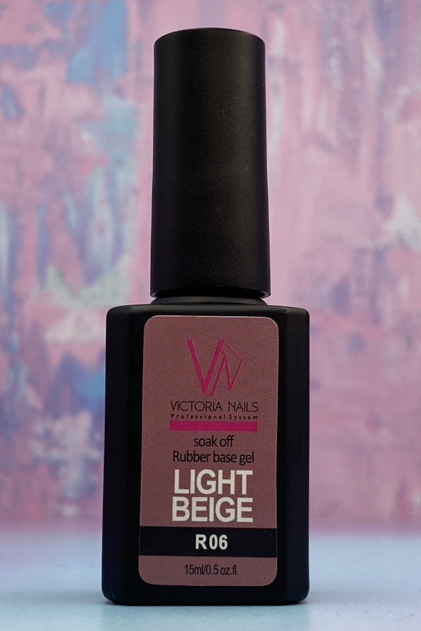 رابربیس ناخن 06 هلویی ویکتوریا VICTORIA 15ML