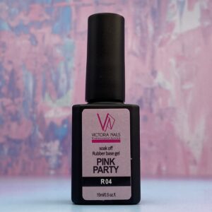 رابربیس ناخن 04 پینک ویکتوریا VICTORIA 15ML