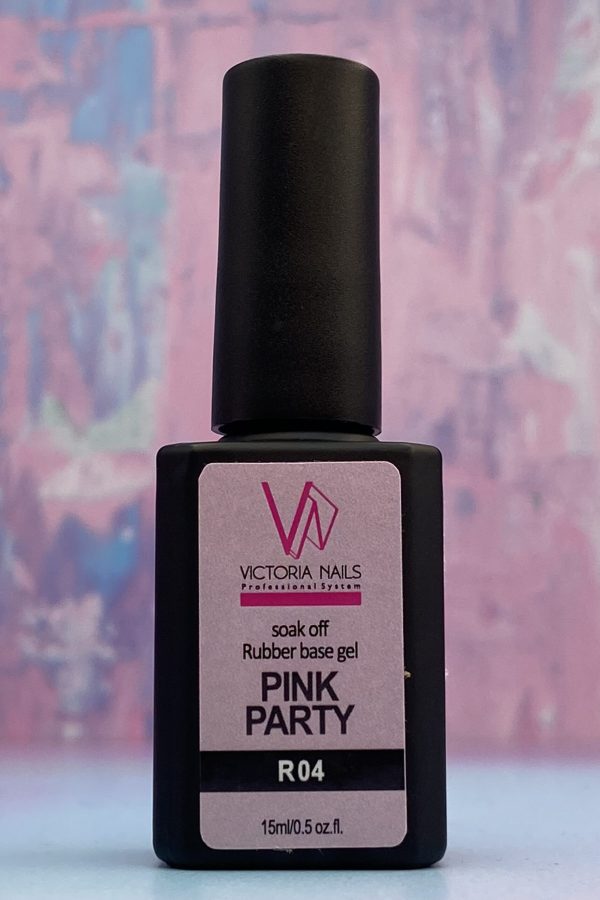 رابربیس ناخن 04 پینک ویکتوریا VICTORIA 15ML