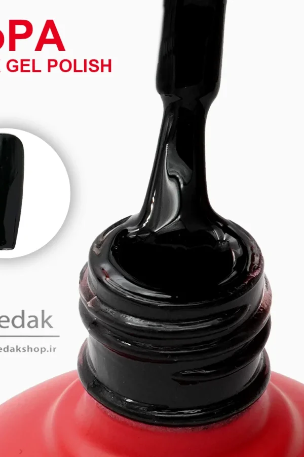 لاک ژل مشکی پیو پا PIOPA 30 ML ناخن