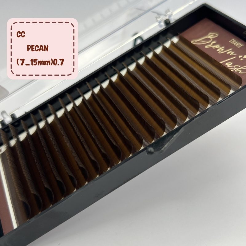 مژه 16 لاین قهوه ای چارم PECAN CC07MIX