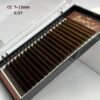 مژه 20 لاین قهوه ای چارم CC07MIX