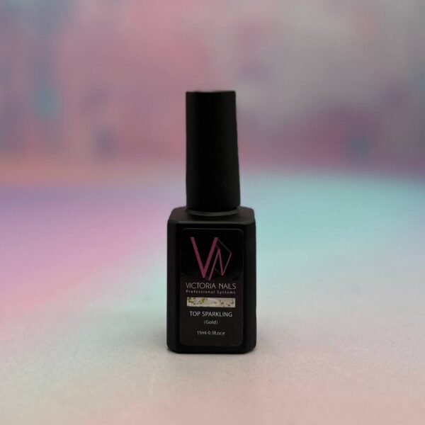تاپ ژل گلیتردار گلد ناخن ویکتوریا VICTORIA 15ML
