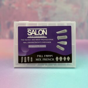 قالب ژل میکس ناخن 96عددی شفاف سالن SALON