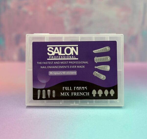 قالب ژل میکس ناخن 96عددی شفاف سالن SALON