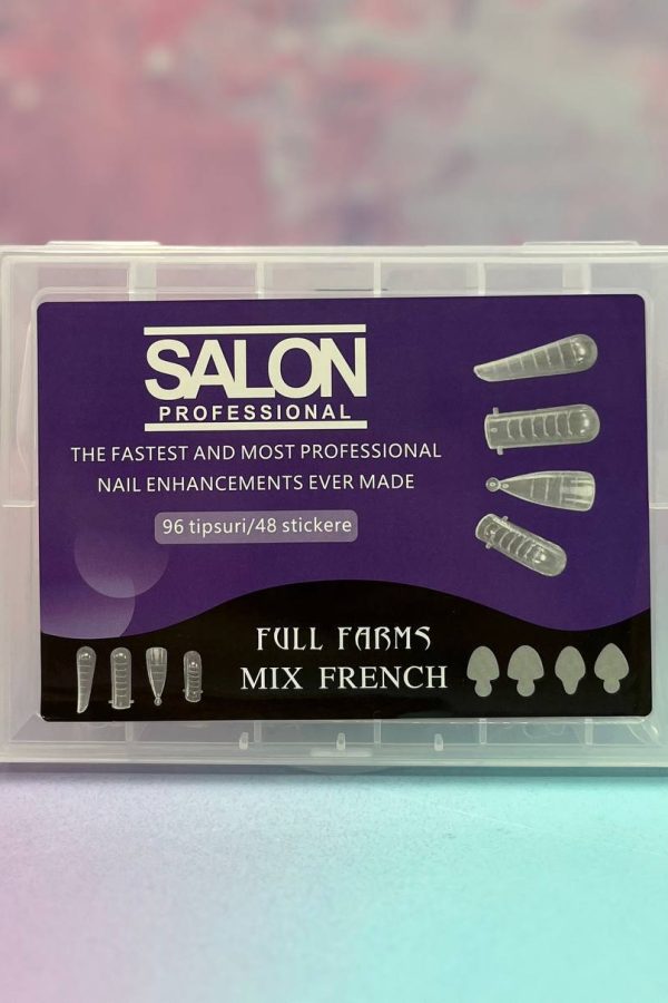 قالب ژل میکس ناخن 96عددی شفاف سالن SALON