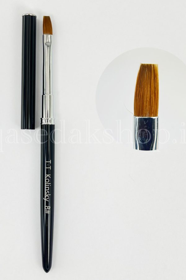 KOLINSKY T.T Flat Head Gel Nail Pen No. 8