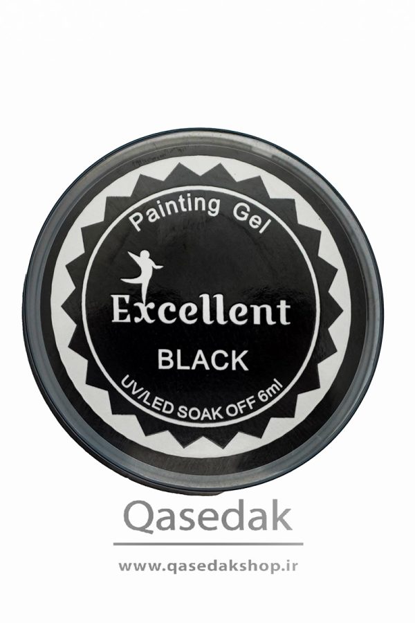 پینت ژل مشکی اکسلنت EXCELLENT 6ML ناخن