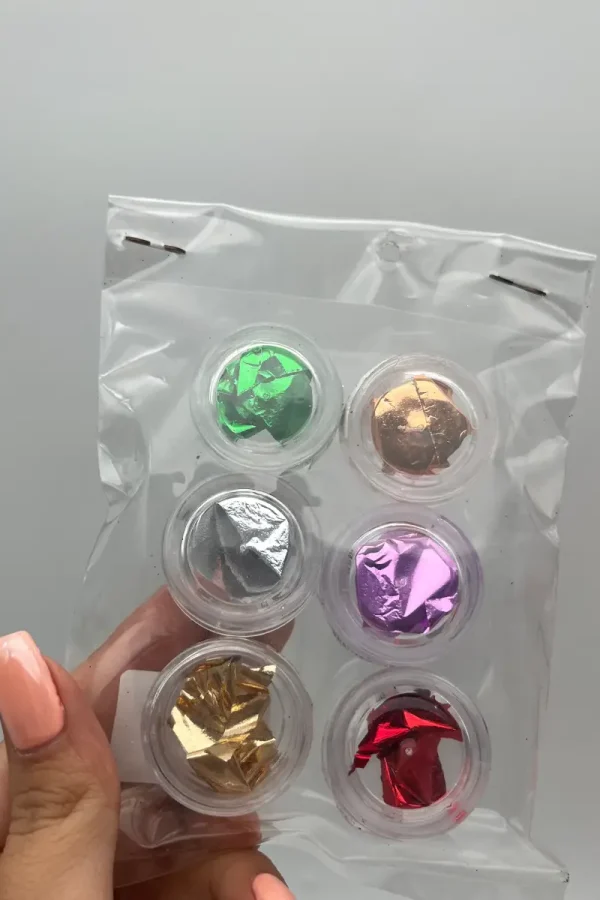 پک ورق رنگی (6عددی) ناخن